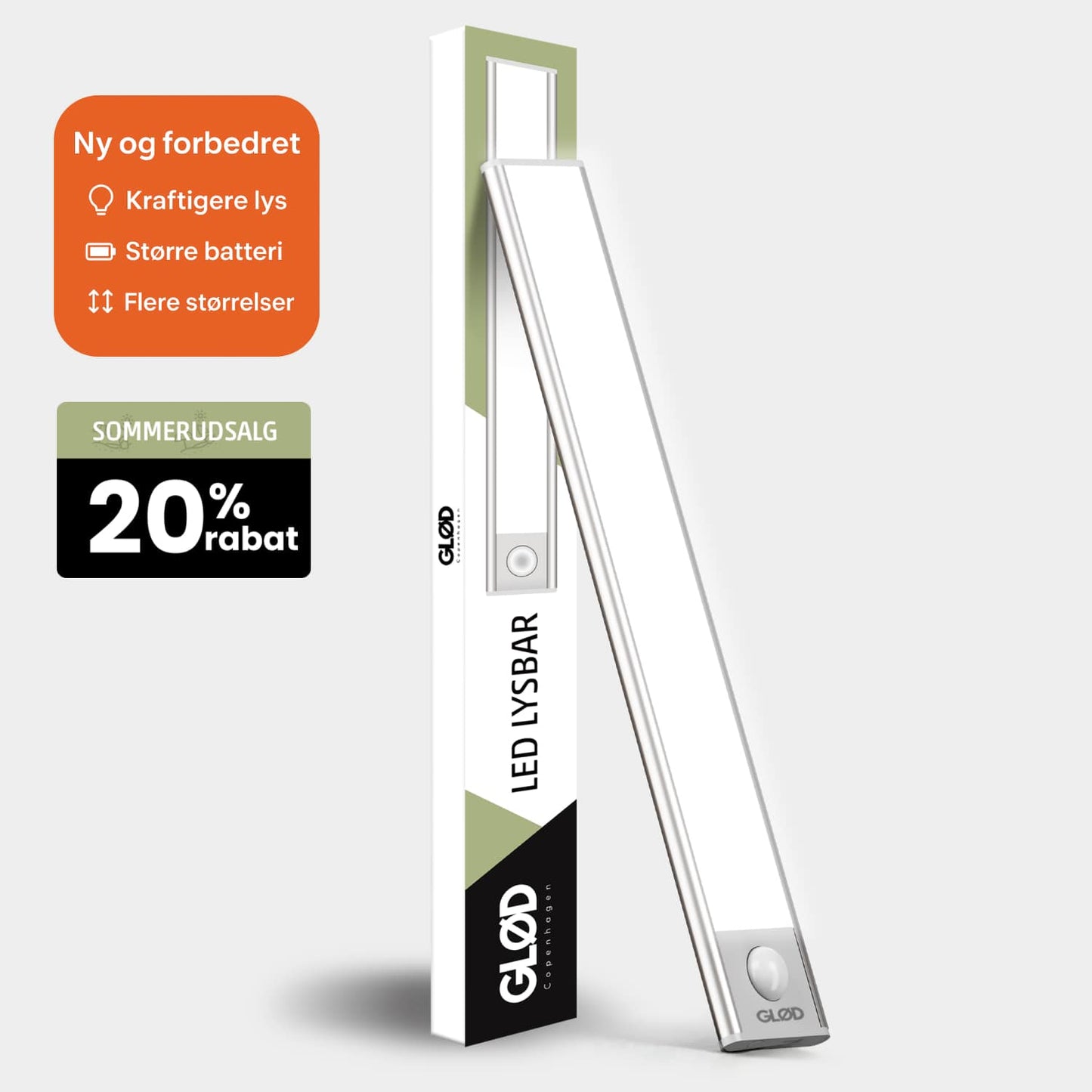 Glød LED lysbar