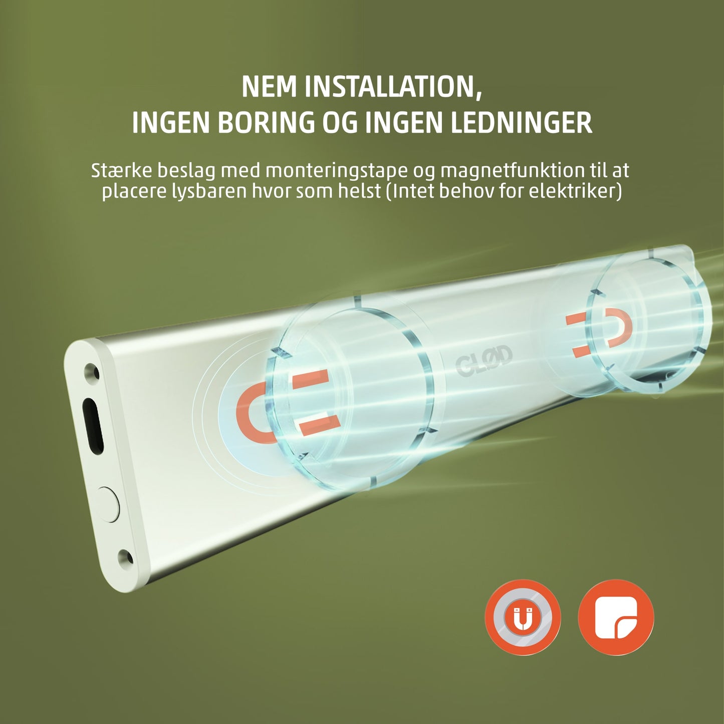 Glød LED lysbar