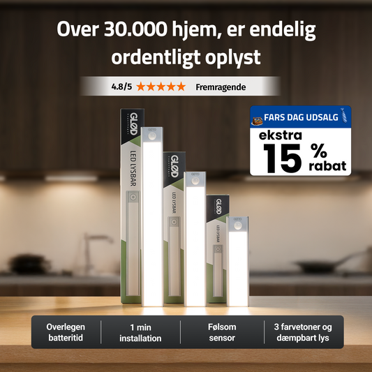 Glød LED lysbar