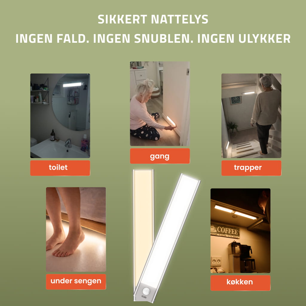 LED Lysbar - Sikkert nattelys